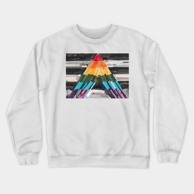 LGBT+ Ally Flag Collage Crewneck Sweatshirt by cajunhusker